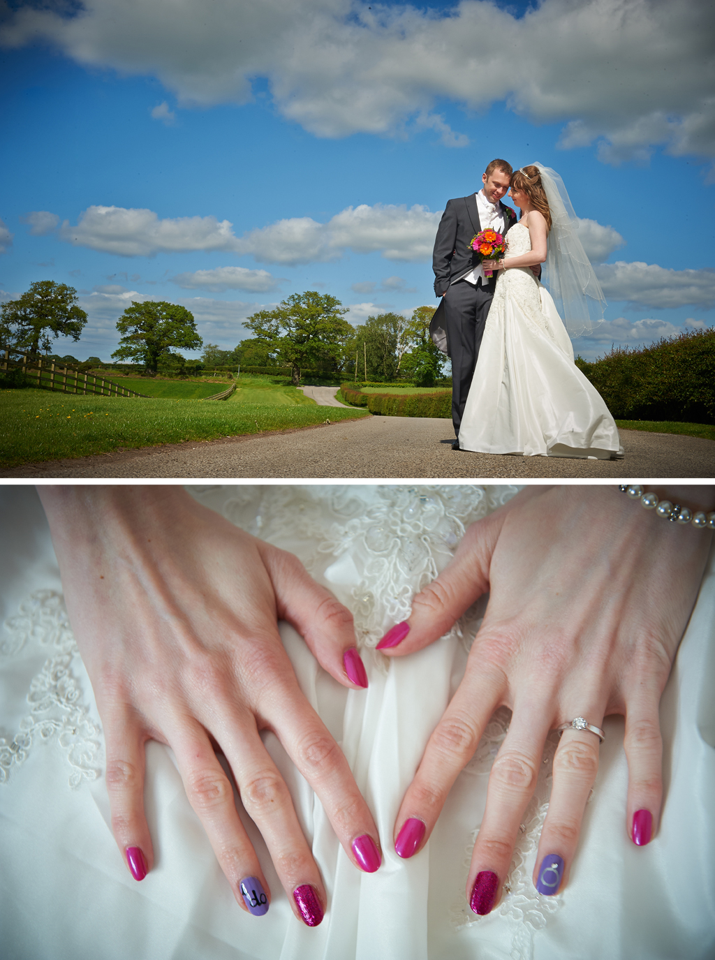 Tracy;s Wedding Nails © Just Jenna Photography