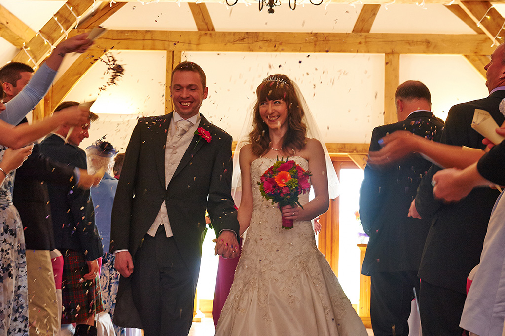 Tracy and Alex Walk Down The Aisle © Just Jenna Photography