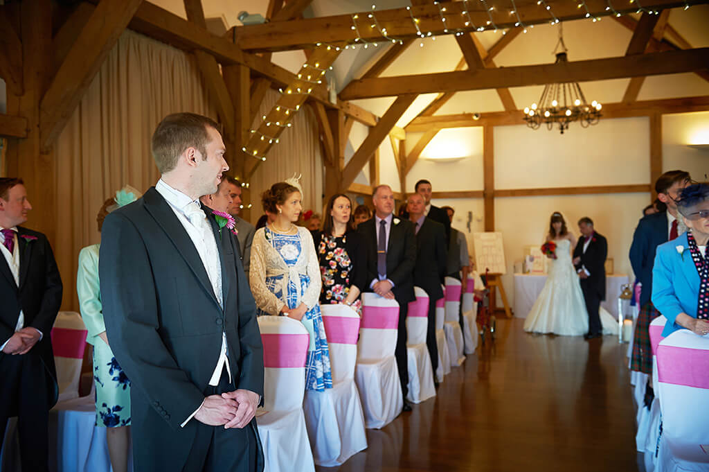 Tracy Walking Down The Aisle © Just Jenna Photography